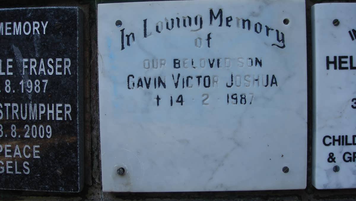 JOSHUA Gavin Victor -1987