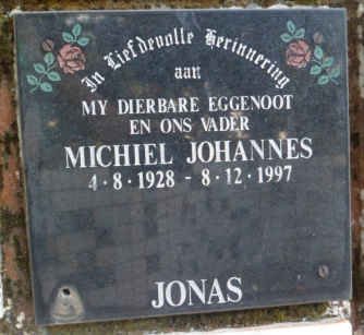 JONAS Michiel Johannes 1928-1997