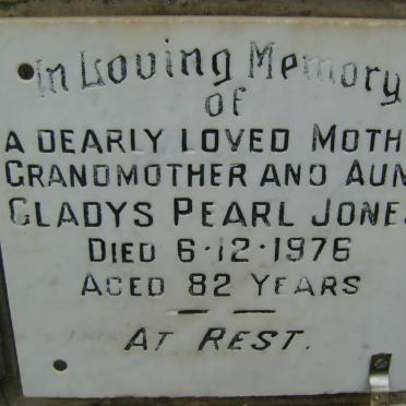JONES Gladys Pearl -1976