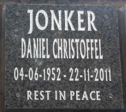 JONKER Daniel Christoffel 1952-2011