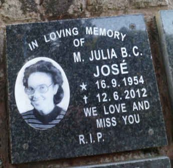 JOSÉ M. Julia B.C. 1954-2012