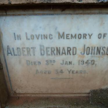 JOHNSON Albert Bernard -1940