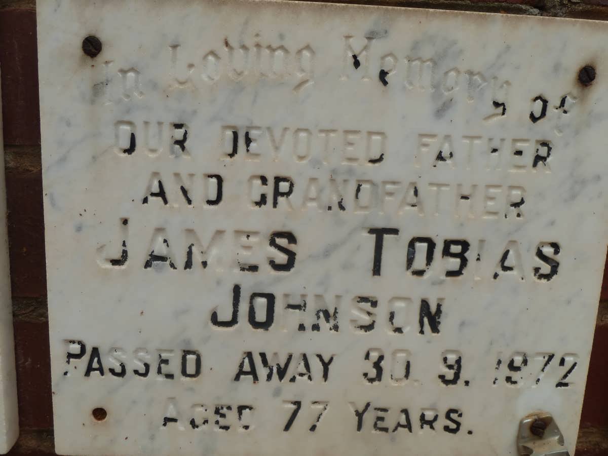 JOHNSON James Tobias -1972