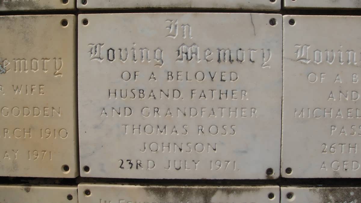 JOHNSON Thomas Ross -1971