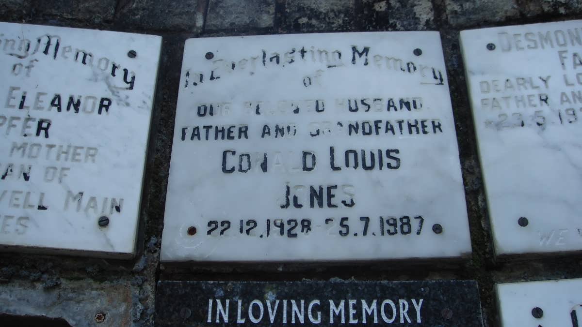 JONES Conald Louis 1928-1987