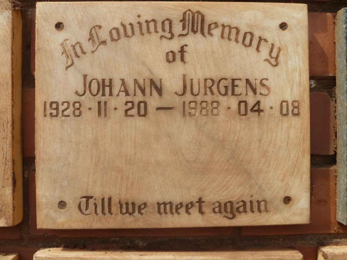 JURGENS Johann 1928-1988