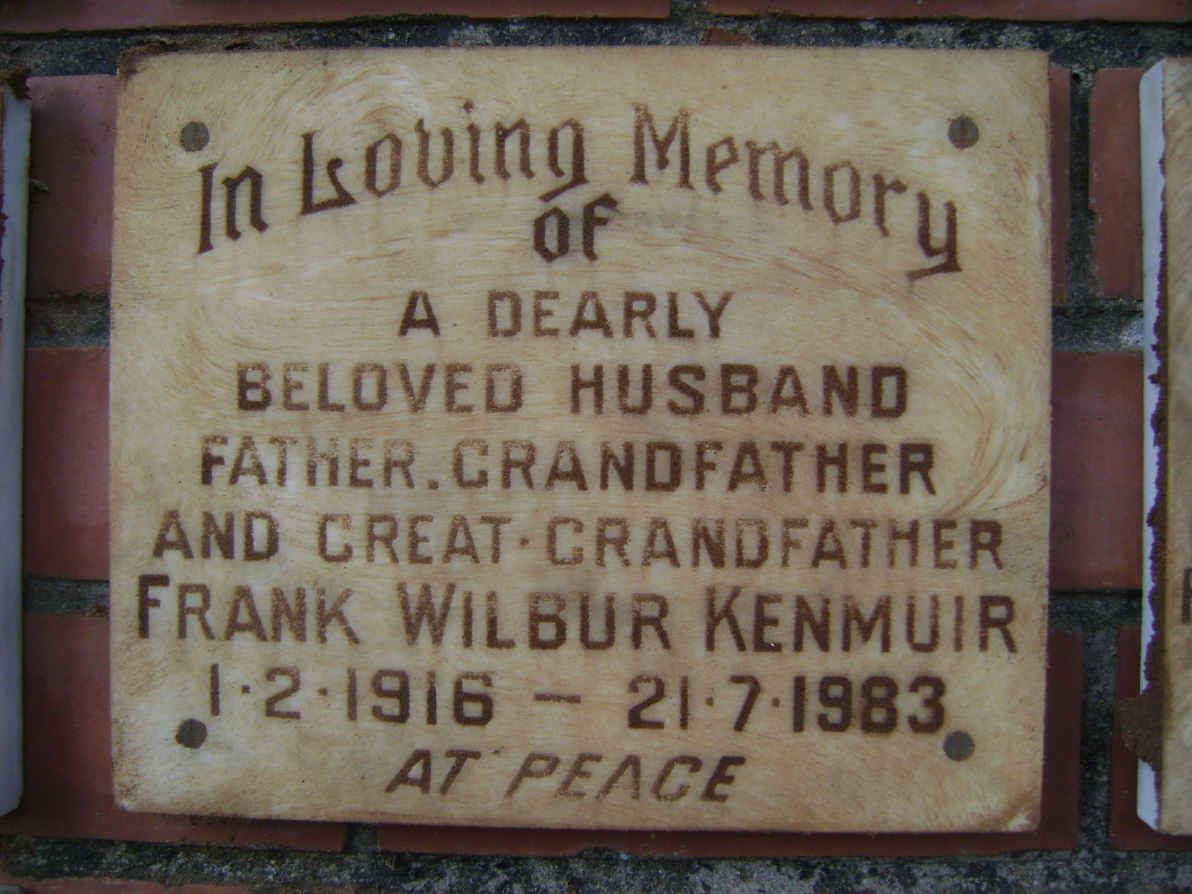KENMUIR Frank Wilbur 1916-1983