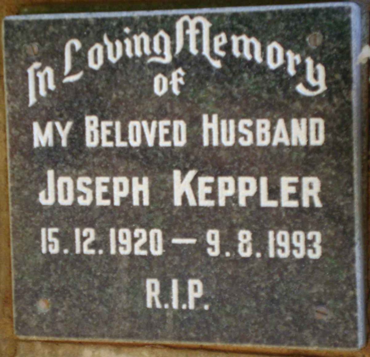 KEPPLER Joseph 1920-1993