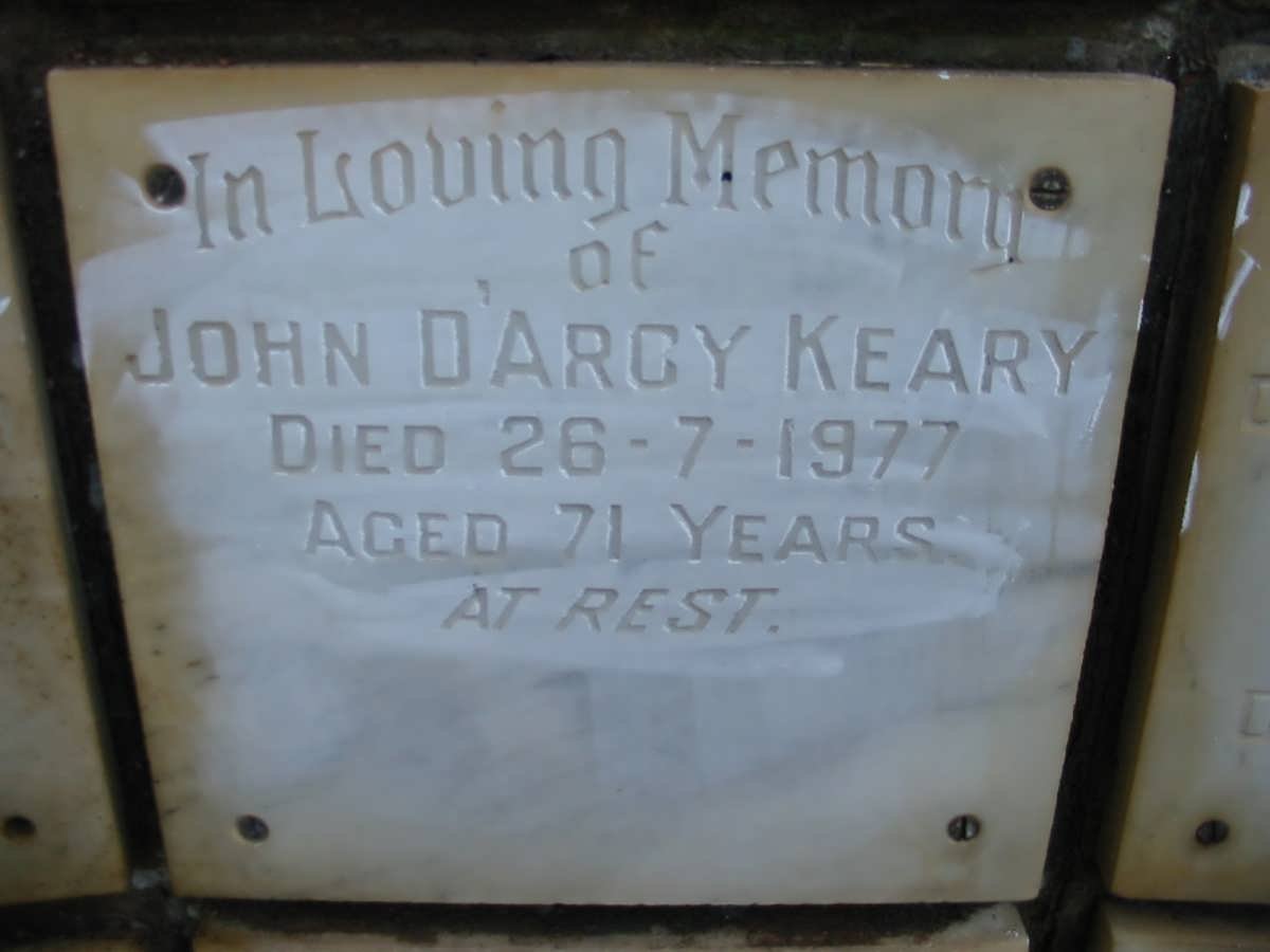 KEARY John D'Arcy -1977
