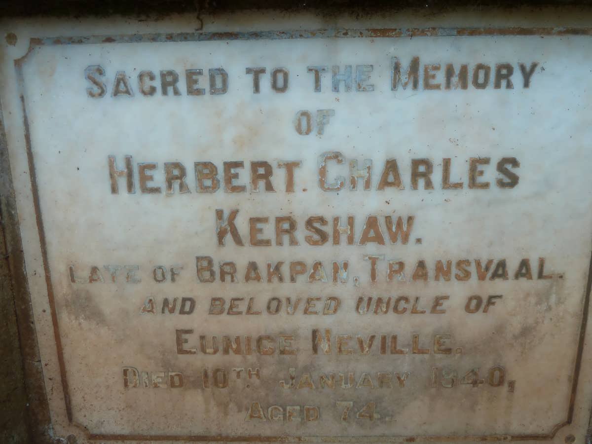 KERSHAW Herbert Charles -1940