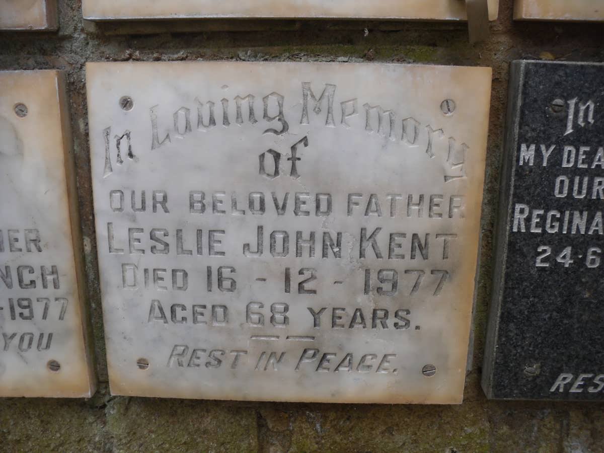 KENT Leslie John -1977
