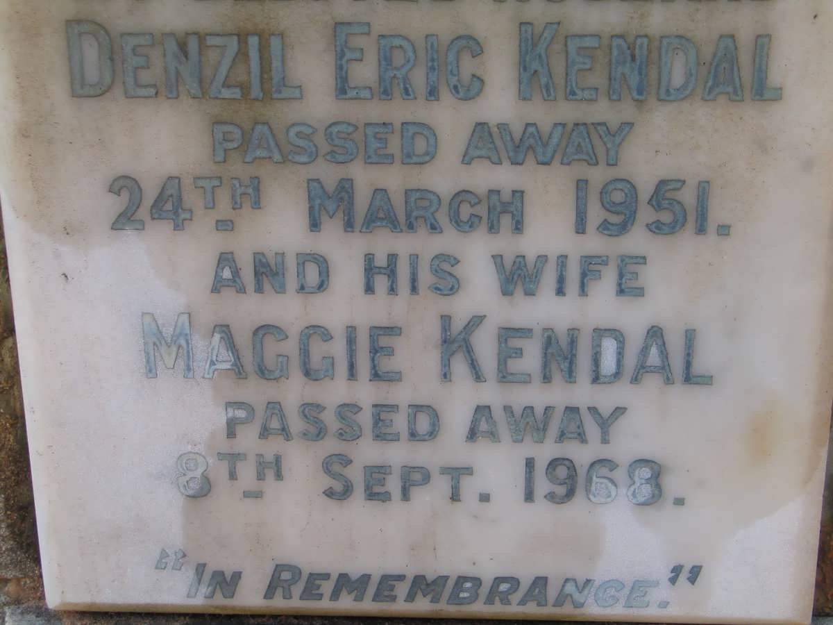 KENDAL Denzil Eric -1951 &amp; Maggie -1968