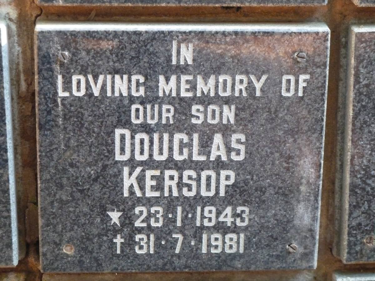 KERSOP Douglas 1943-1981