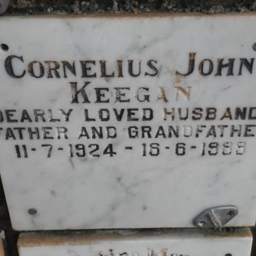 KEEGAN Cornelius John 1924-1989