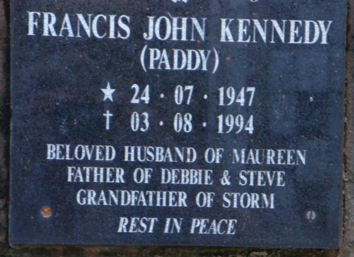 KENNEDY Francis John 1947-1994