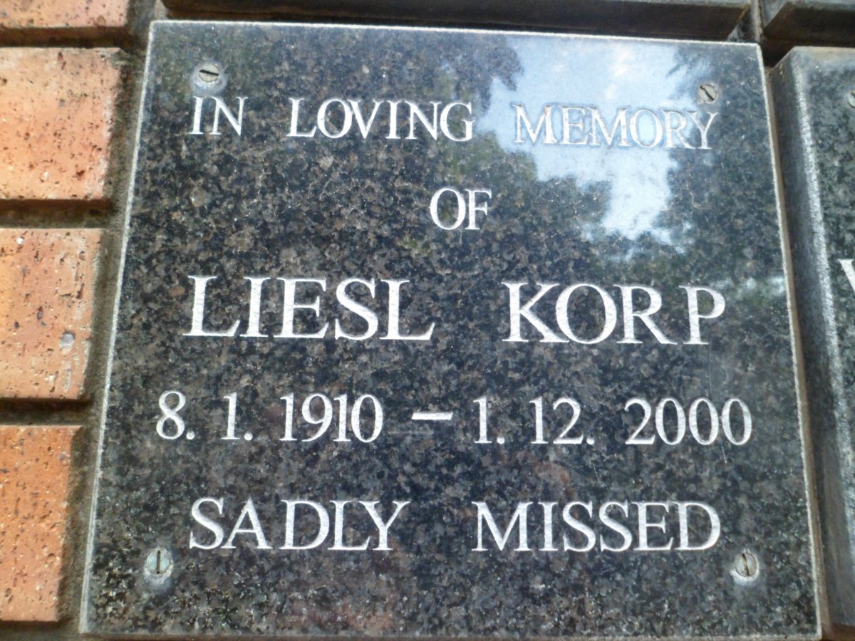 KORP Liesl 1910-2000