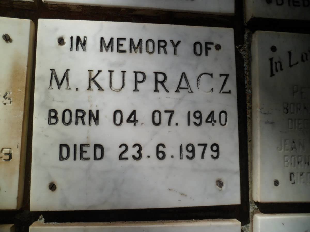 KUPRACZ M. 1940-1979