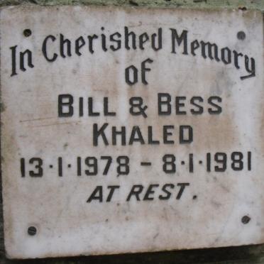KHALED Bill -1978 :: KHALED Bess -1981