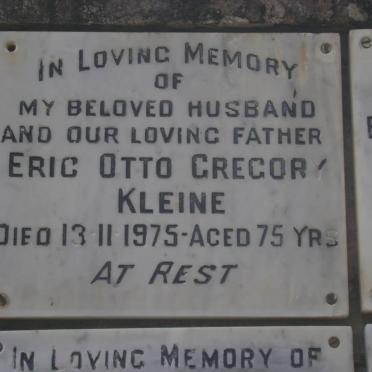 KLEINE Eric Otto Gregory -1975