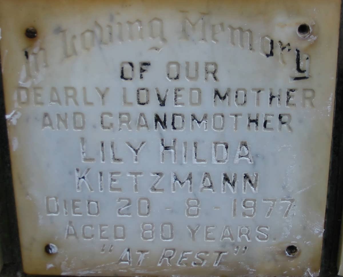 KIETZMANN Lily Hilda -1977