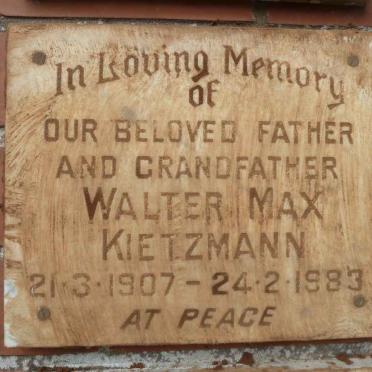 KIETZMANN Walter Max 1907-1983
