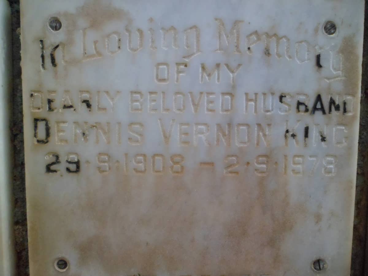 KING Dennis Vernon 1908-1978