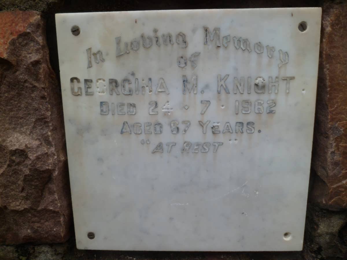 KNIGHT Georgina M. -1962