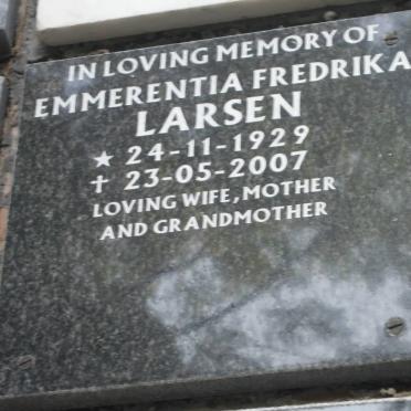 LARSEN Emmerentia Fredrika 1929-2007