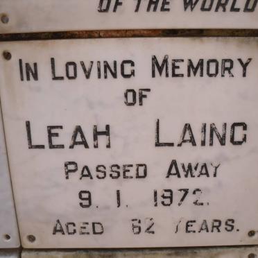 LAING Leah -1972