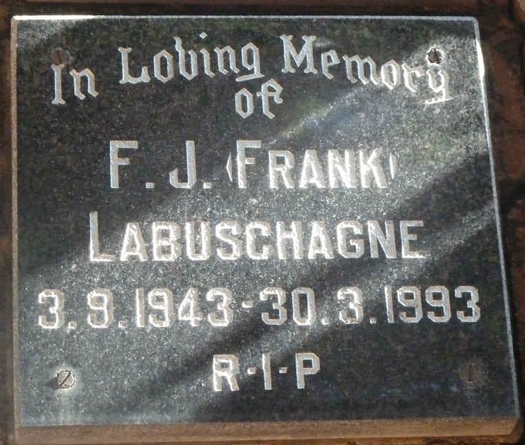 LABUSCHAGNE F.J. 1943-1993