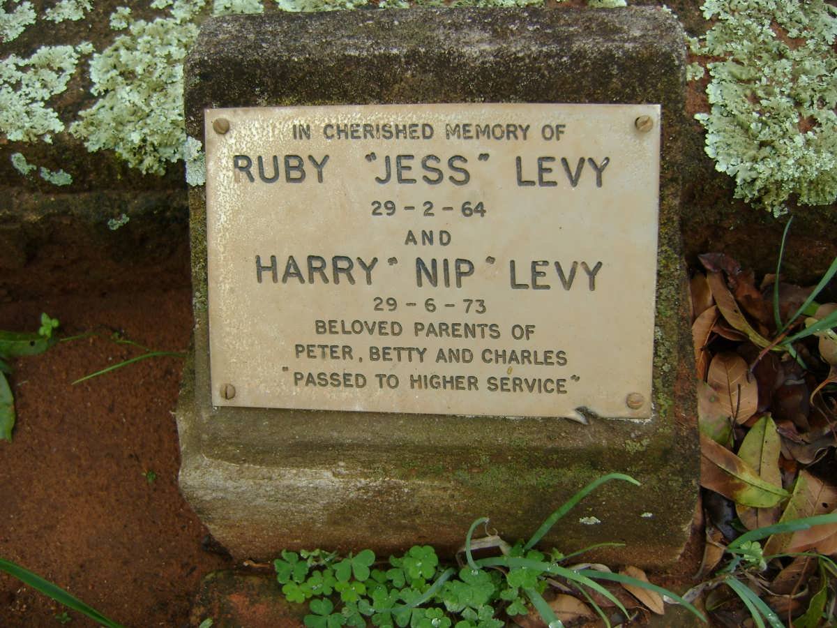 LEVY Harry -1973 &amp; Ruby -1964