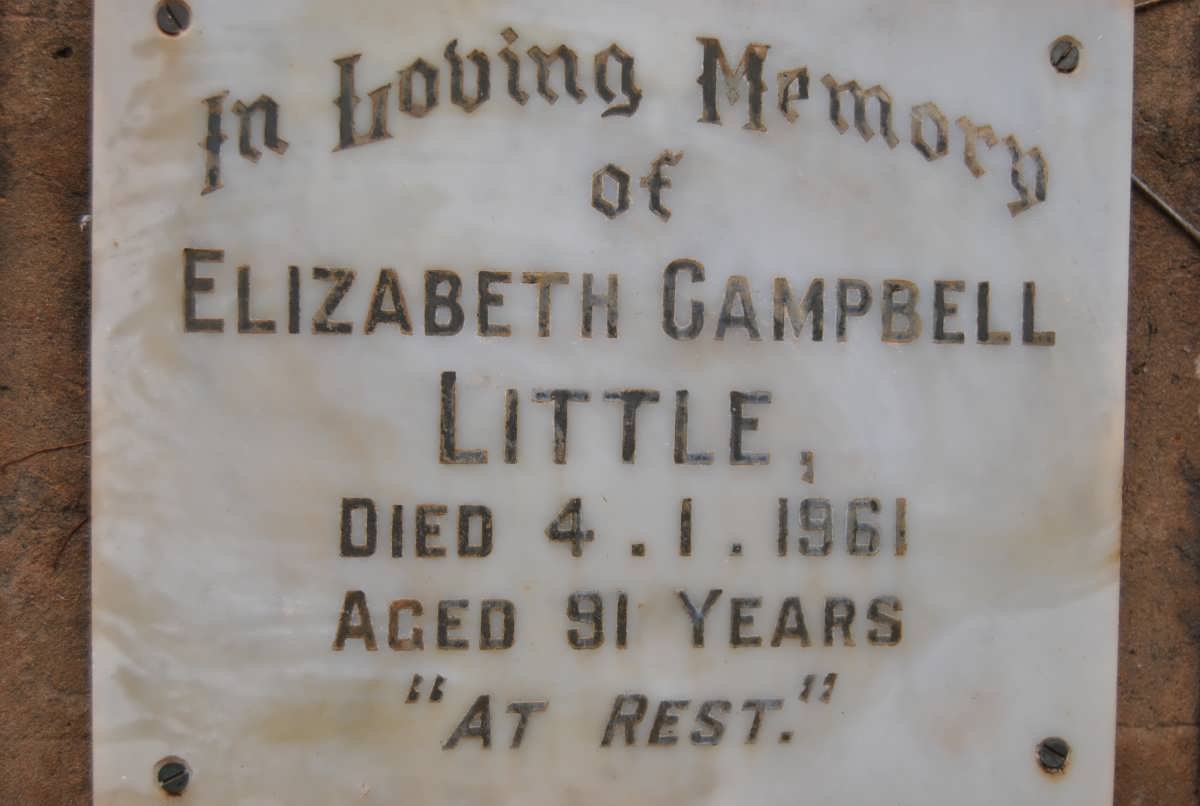 LITTLE Elizabeth Campbell -1961