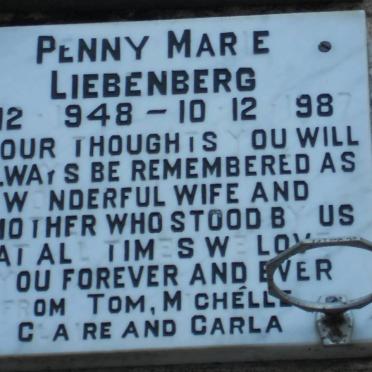 LIEBENBERG Penny Marie 1948-1987