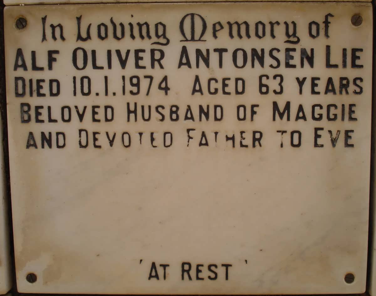 LIE Alf Oliver Antonsen -1974