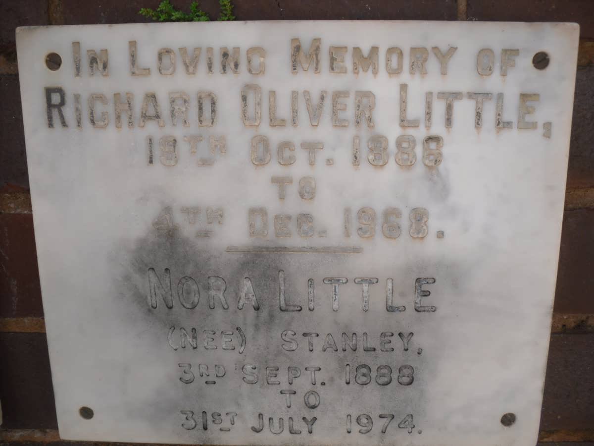 LITTLE Richard Oliver 1888-1968 &amp; Nora STANLEY 1888-1974