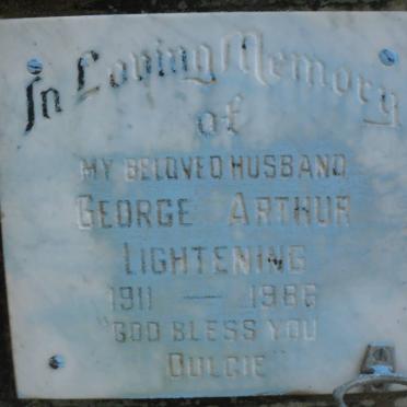 LIGHTENING George Arthur 1911-1986