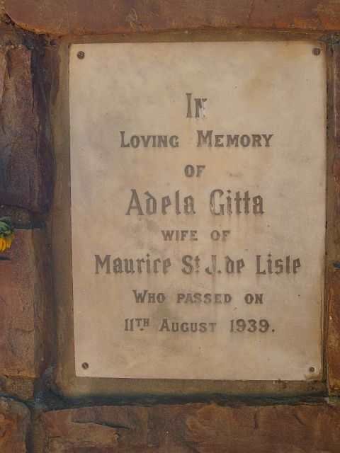LISLE Adela Gitta, de  -1939