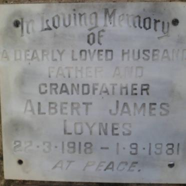 LOYNES Albert James 1918-1981