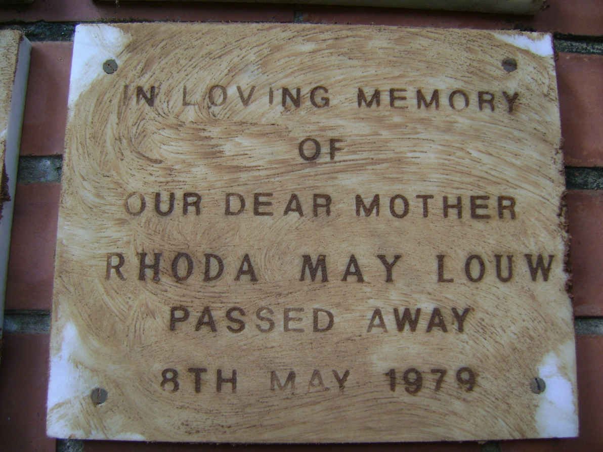LOUW Rhoda May -1979 
