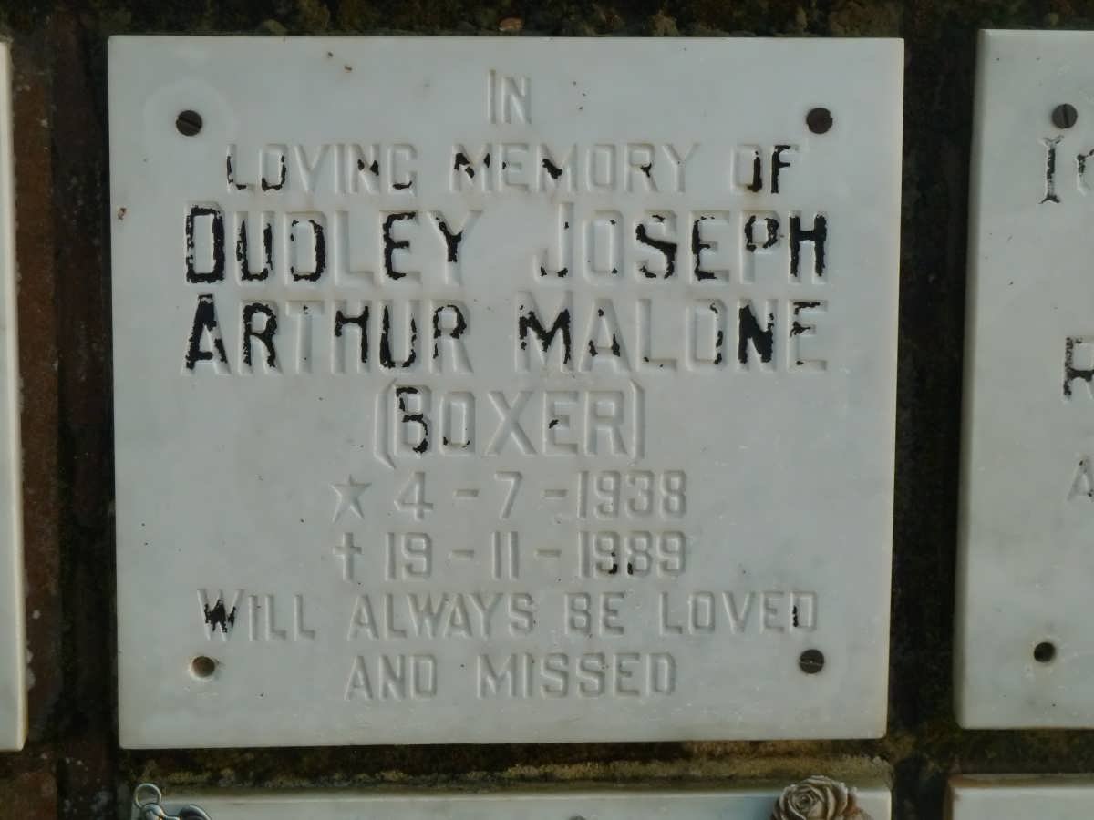 MALONE Dudley Joseph Arthur 1938-1989