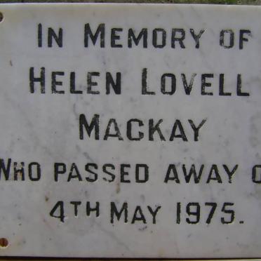 MACKAY Helen Lovell -1975