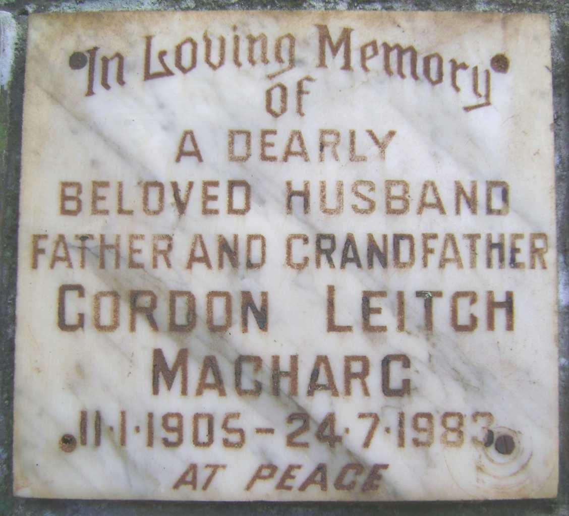 MACHARG Gordon Leitch 1905-1983