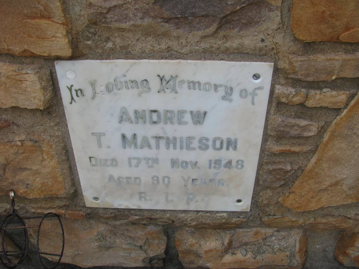 MATHIESON Andrew T. -1948