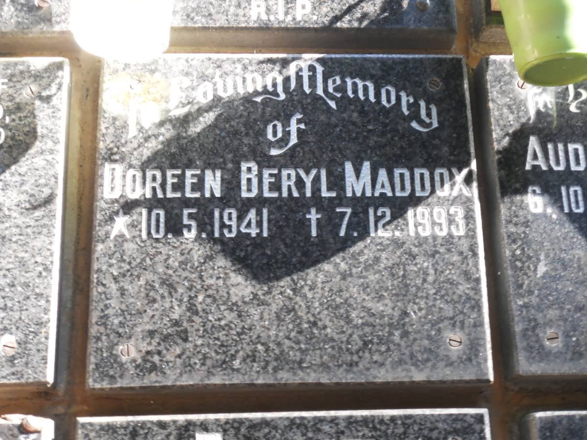 MADDOX Doreen Beryl 1941-1993
