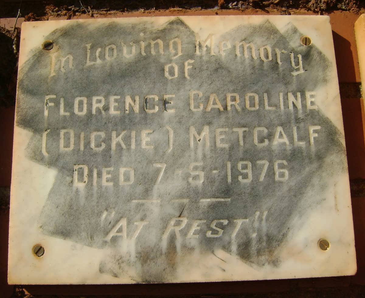 METCALF Florence Caroline -1976