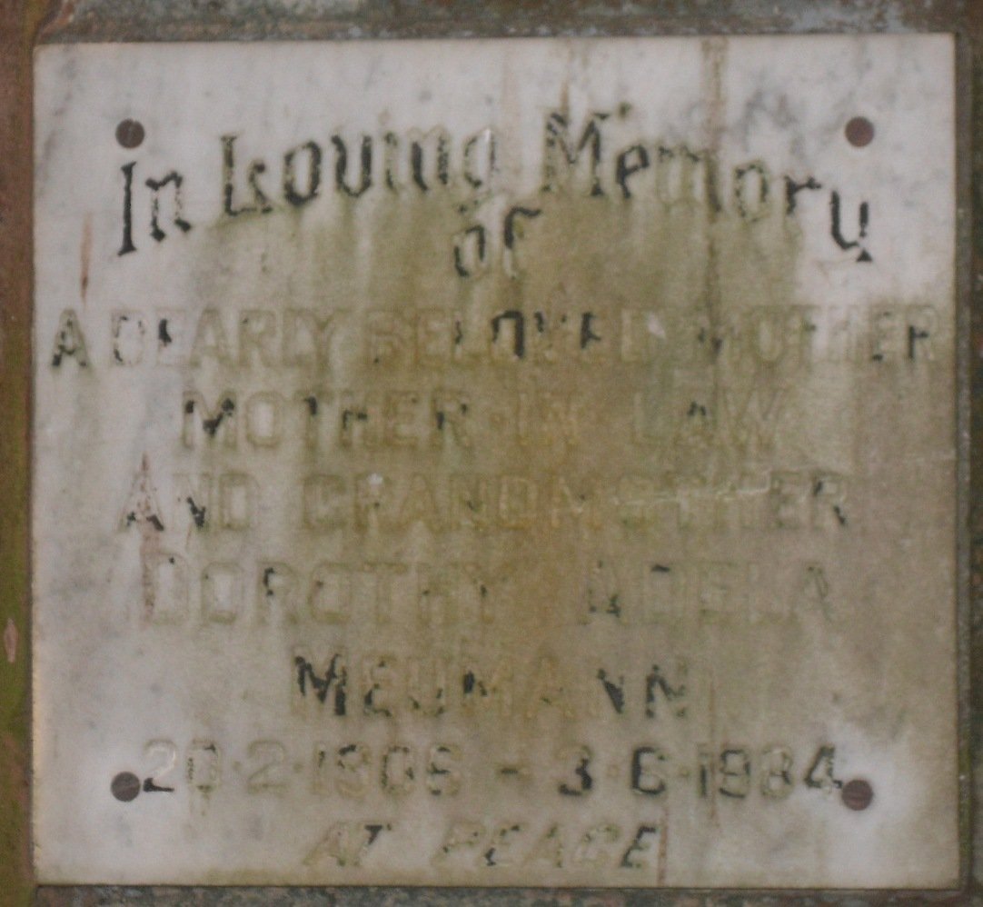 MEUMANN Dorothy Adela 1906-1984