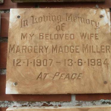 MILLER Margery Madge 1907-1984