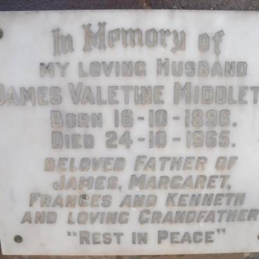 MIDDLETON James Valentine 1896-1965