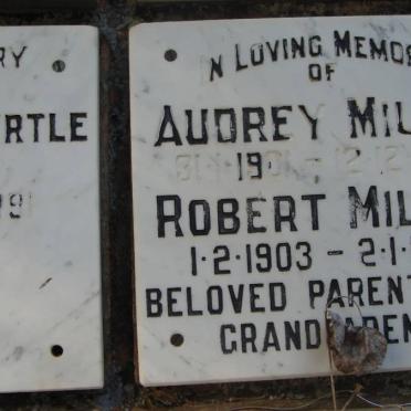 MILLER Robert 1903-1997 &amp; Audrey 1901-1990
