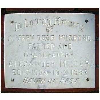 MILLAR Alexander 1924-1982
